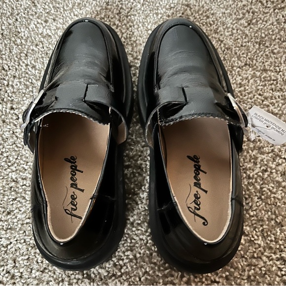 NWT Free People MacKenzie Loafer Black Patent 8/38.5 - Picture 9 of 10